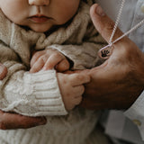 Hand or Footprint Necklace - Curb