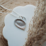 Original Fingerprint Necklace - Fine Silver Link