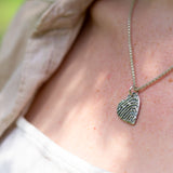 "Tender Touch" Fingerprint Necklace - Silver Link