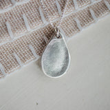 Original Fingerprint Necklace - Fine Silver Link