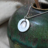 Original Fingerprint Necklace - Fine Silver Link