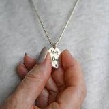 Handwriting Necklace - Silver Link