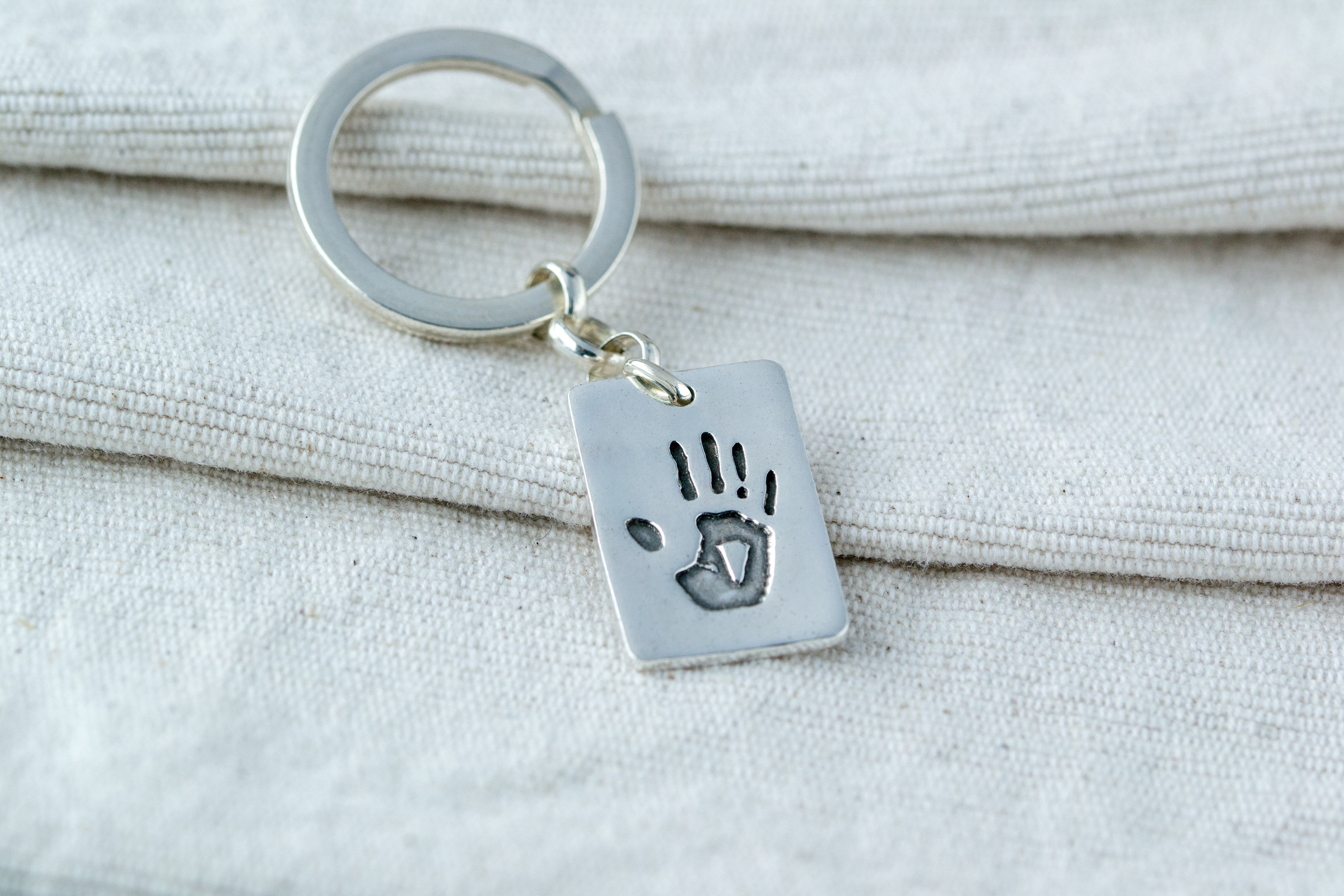 Hand & Footprint Keyring | Handprint Jewelry | Smallprint
