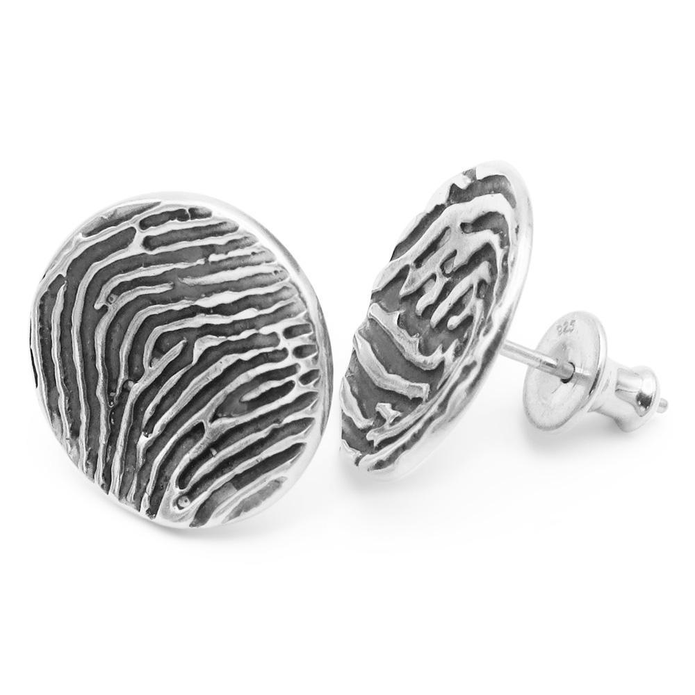 Fingerprint earrings