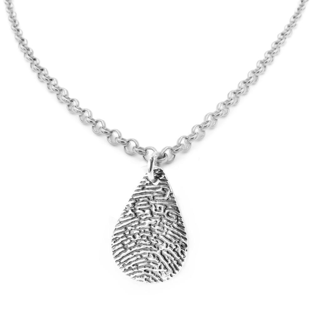 "Tender Touch" Fingerprint Necklace - Belcher-Smallprint